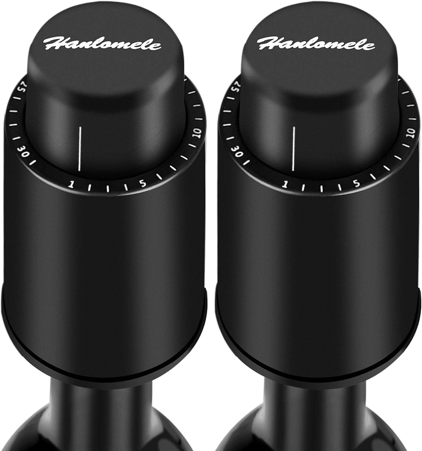 - [2 PACK]Wine Bottle Stoppers, Reusable Wine Stoppers, Vacuum Wine Preserver with Time Scale Record, Wine Savers Vacuum Pump Corks Keep Wine Really Fresh, Best Gift Accessories.