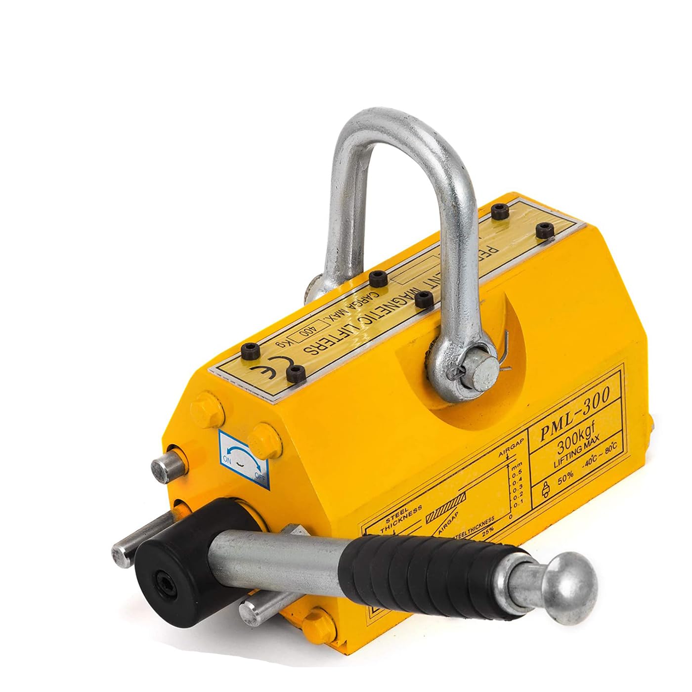 Magnetheber Hebemagnet Lasthebemagnet 660lb (300 kg) für Kranmagnet Crane Hoist Permanent