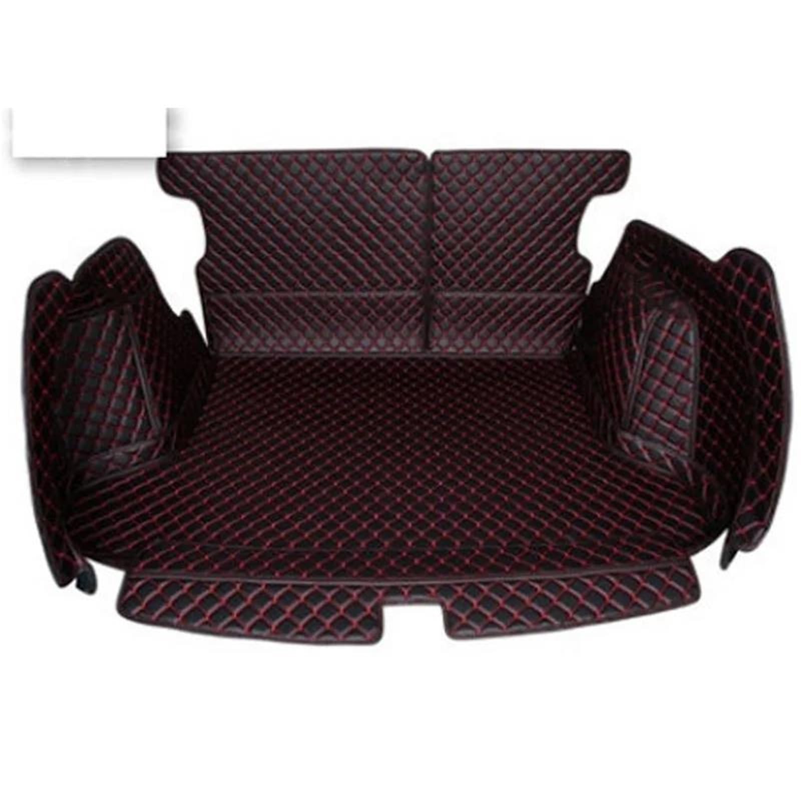 Tapis Coffre Voiture Tapis De Coffre Voiture Complets pour Vezel 2019-2015 Imperméables pour 2018(Black with Red)