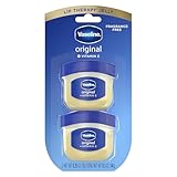 Vaseline Lip Therapy 2 Pack Original Mini For Dry, Chapped Lips Hydrating Lip Balm 0.5 oz