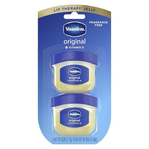 Vaseline Lip Therapy 2 Pack Original Mini For Dry, Chapped Lips Hydrating Lip Balm 0.5 oz