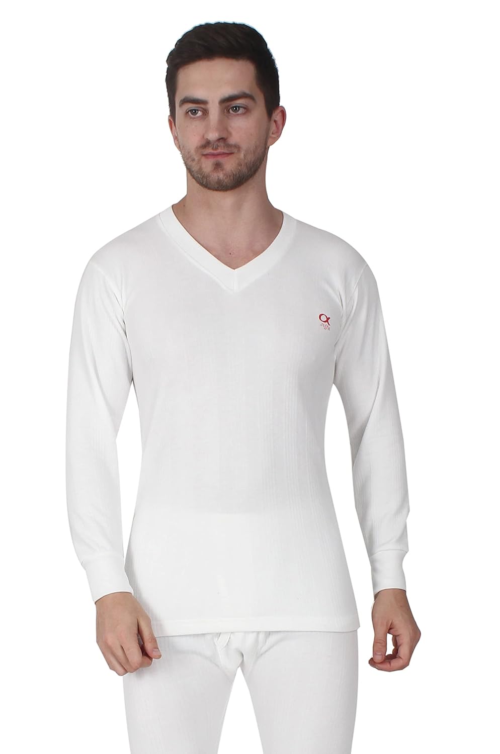Alfa Quilted Premium Mens Full Sleeves Cotton Thermal Top (85cm, White) | Slim Fit Winter wear Vest Alfa Quilted Premium Mens Full Sleeves Cotton Thermal Top (85cm, White) | Slim Fit Winter wear Vest