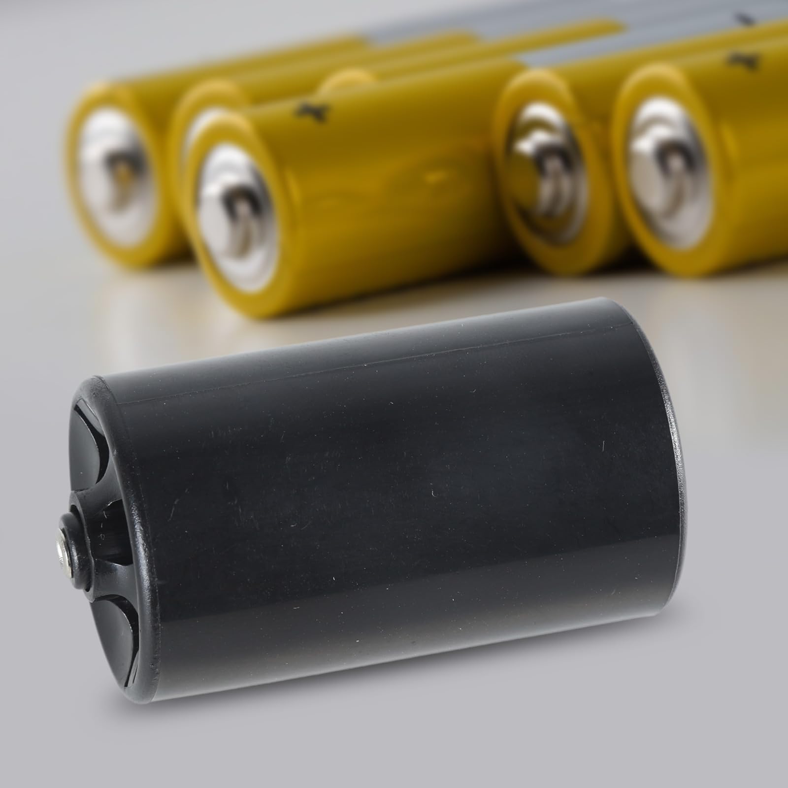 Convertidor de batería eficiente AA a D, eficiente y rentable y adaptador de batería de tamaño D, funda para convertidores de uso diario