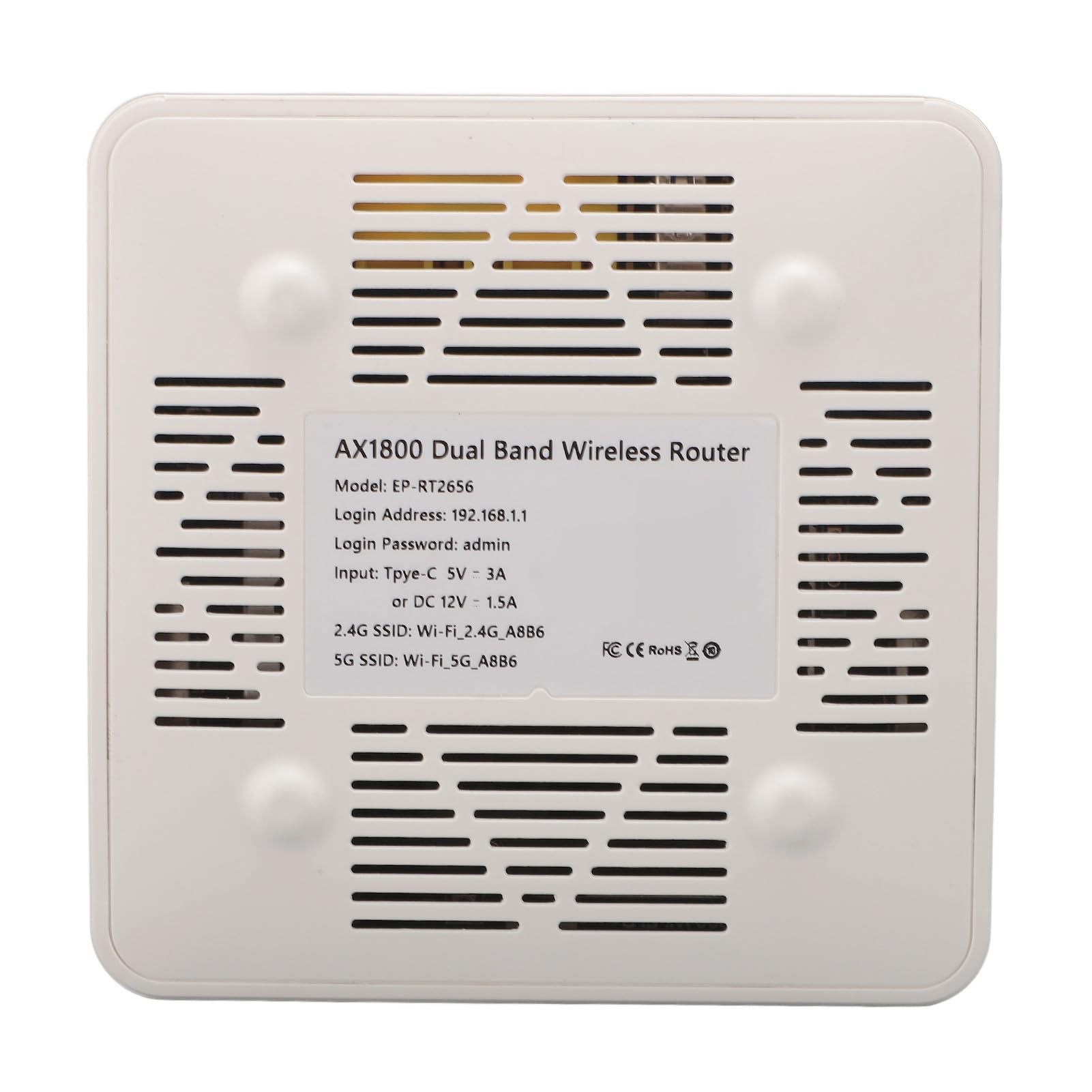 Routeur Double Bande RT2656, Routeur Gigabit AX1800 MU MIMO WL Routeur de Voyage Portable pour Gen2 Gen3 Prise en Charge VPN, Mesh EP RT2656 avec fonctionnalité NAS, Samba,