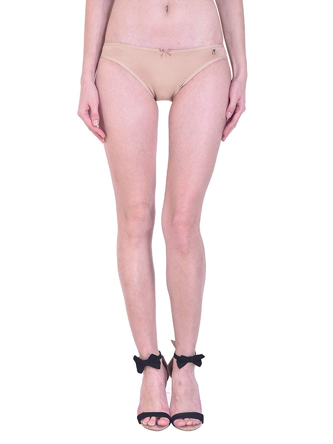 beguile Women Ultrasoft Cotton Stretchable Low Rise Bikini - Beige, Pack of 1-picture-32