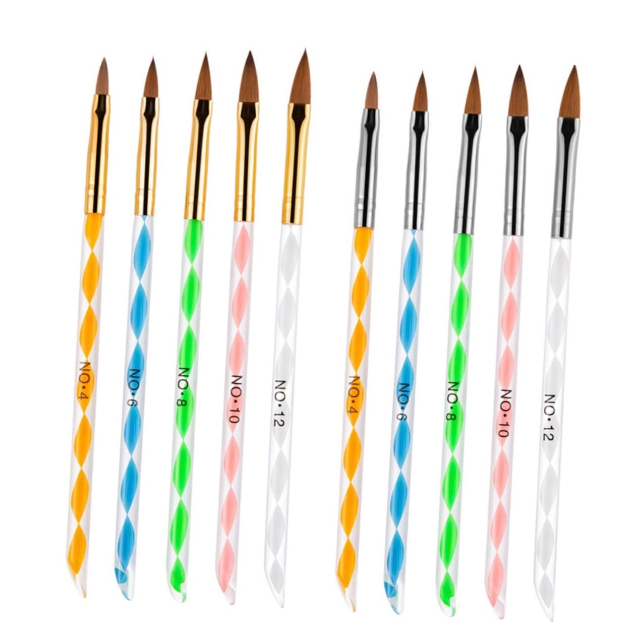 Amazon | SOESFOUFU 2セットネイルアートペン ネイルブラシ マニキュア
