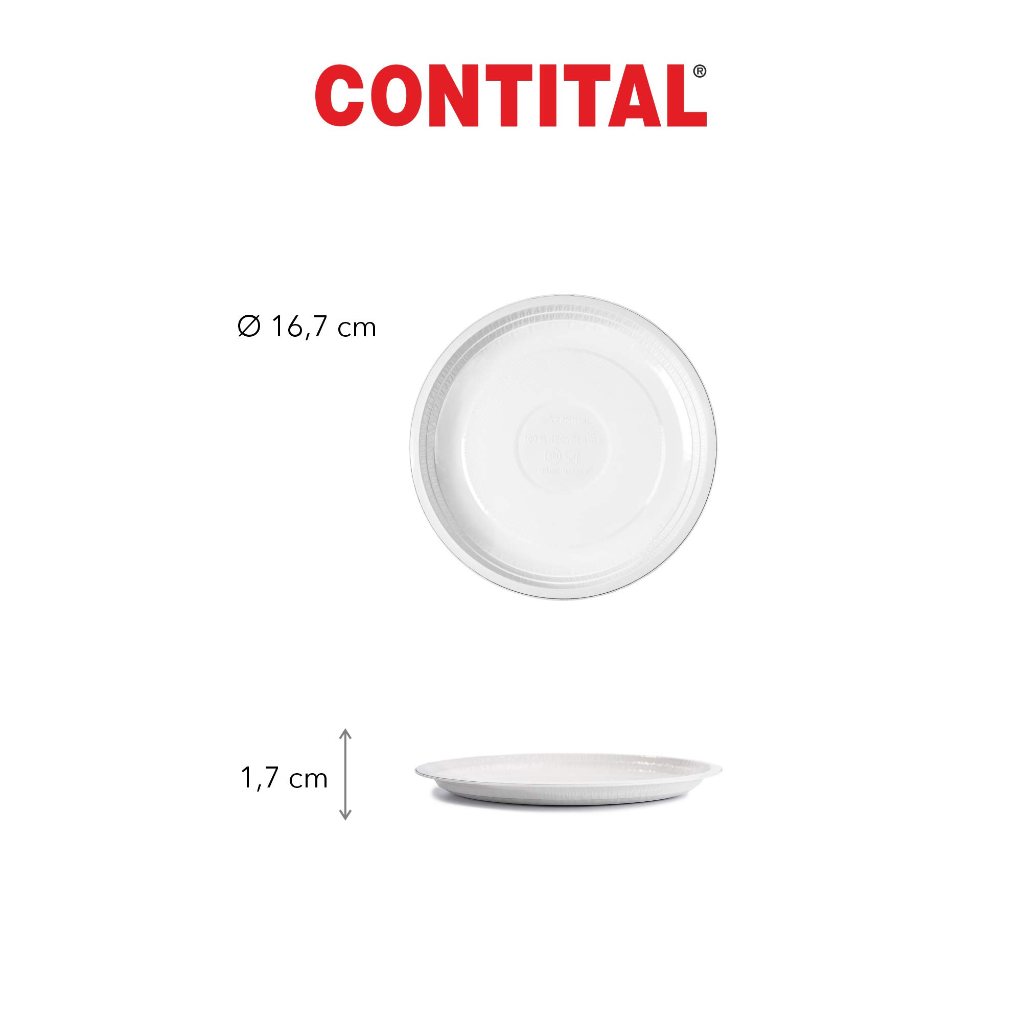 Selex Casa Bella Piatti Fondi in Alluminio Laccato 12 pezzi