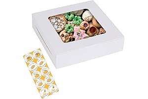 10 Pack Covered Pie Carrier for Donuts Cookies Muffins Chocolates Party