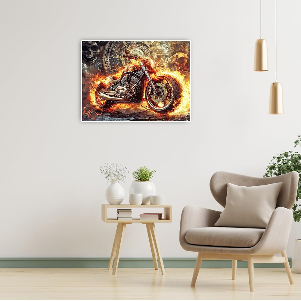 Dibujo Diamantes DCIDBEI Pintura De Diamante Pack De 4 40x30 Cm Diamond Painting Auto Puzzle De Diamantes Moto Cuadros De Diamantes Moto Pintura Por Números Coche De Carreras Kit Mosaicos Manualidades Para