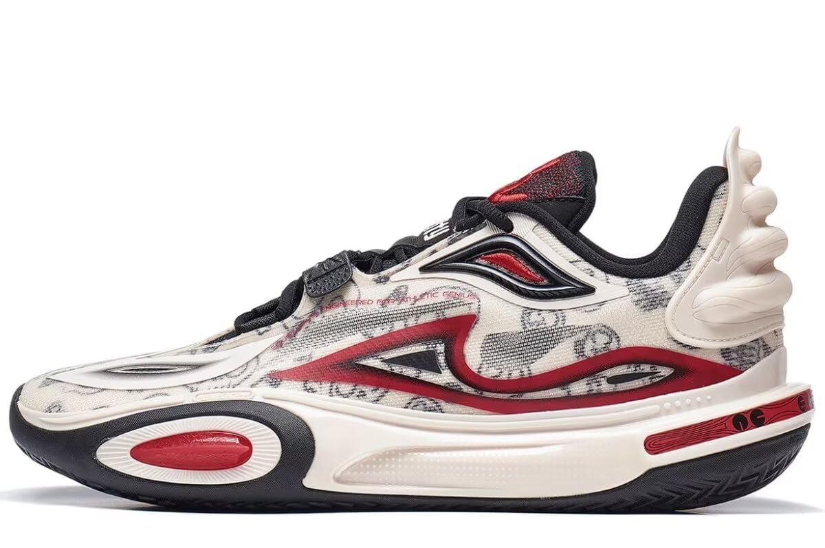Li-Ning Hombres Profesionales Zapatos de Baloncesto Reflejo de Alto Rebote Antideslizantes Calzado de Basquetbol para Hombre Wade ALLCITY 12 Series
