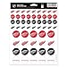 NHL Detroit Red Wings Vinyl Sticker Sheet, 8.5" x 11"