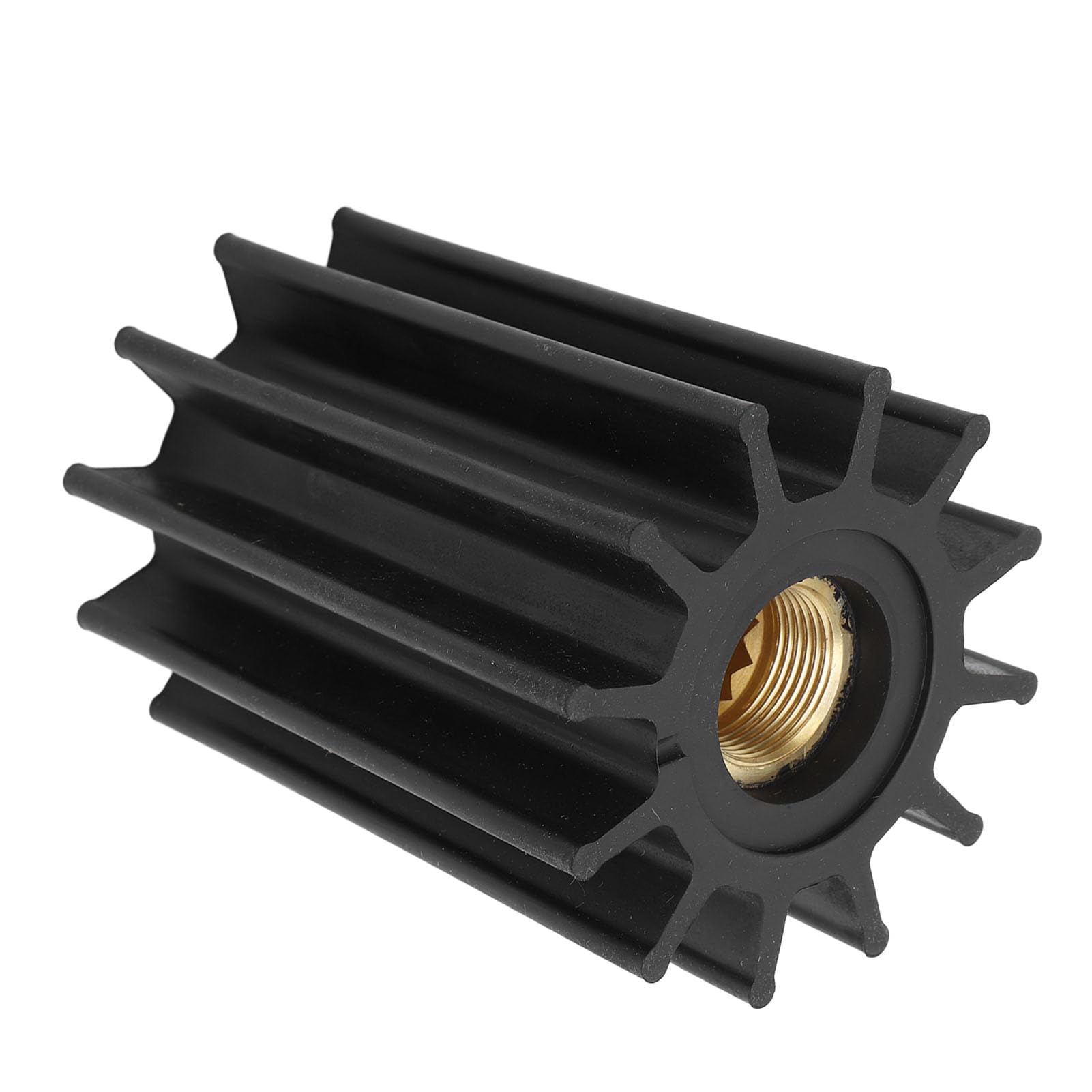 SIXRUN Girante per Pompa dell'acqua a 12 Pale, Girante Marina in Gomma, Metallo, 97 Mm X 130 Mm, con Diametro Interno di 25, Flusso d'acqua Aumentato, Facile da Montare per Motore Fuoribordo F95