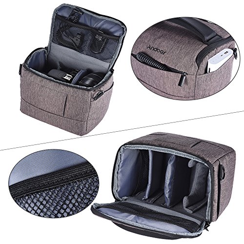 Bolsa de ombro para câmera DSLR Andoer em forma de cubo, capa de câmera moderna de poliéster para Ca
