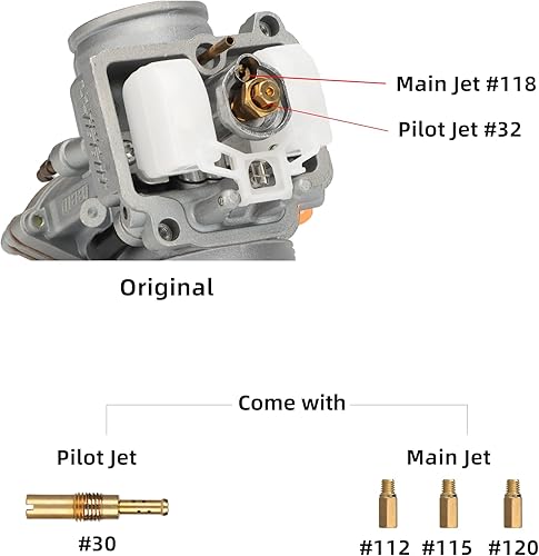 Miniatura 6 de NIBBI Carburador, PWK 28MM Carburador apto para 200cc 225cc 250cc ATV Pit Dirt Bike HONDA YAMAHA Go Karts Mini Bike Ciclomotor Scooter KAWASAKI