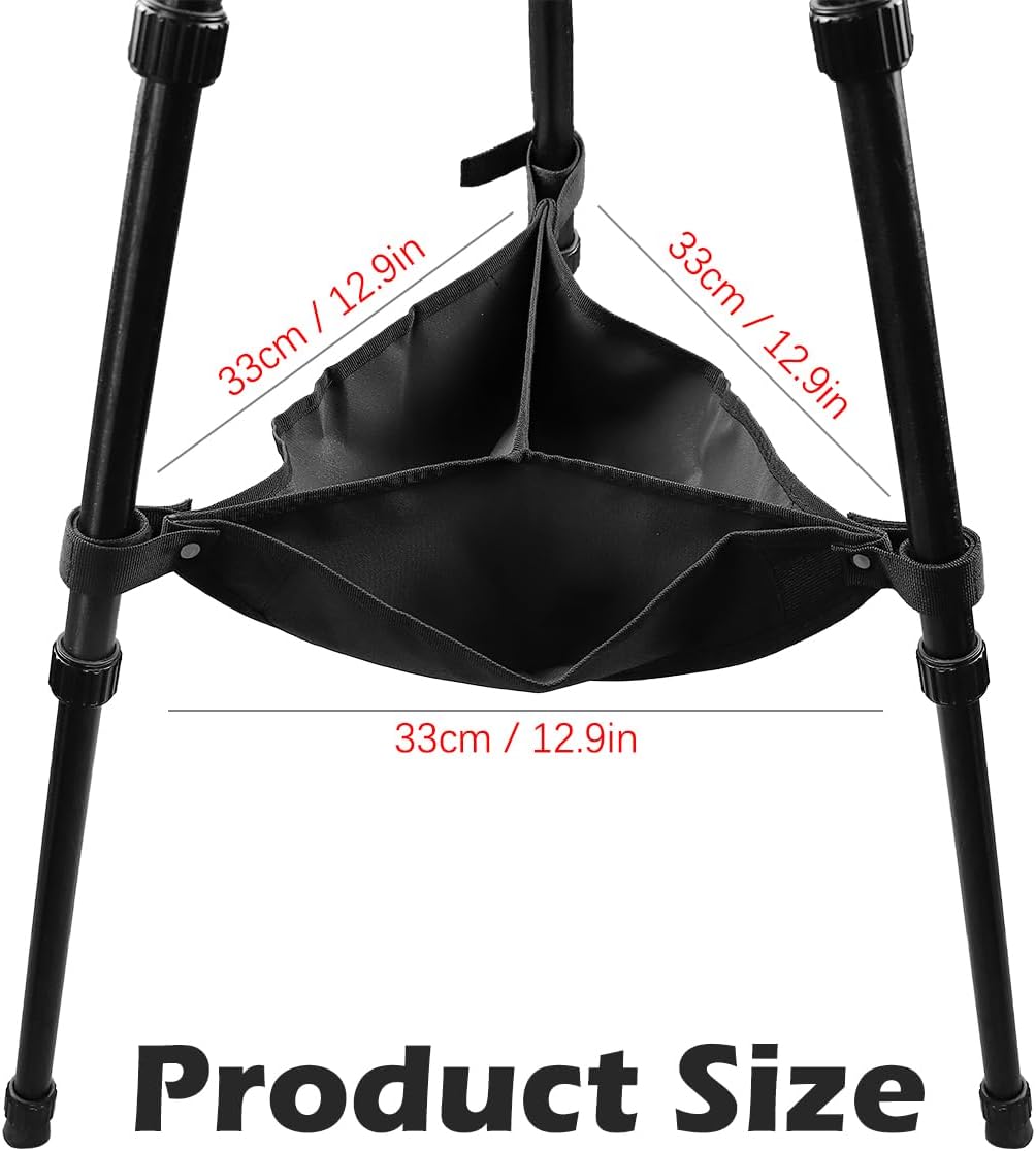 Tripod Weight Stone Bag Universal Tripod Balance Bag Tripod Boom Stand Stone Bag Tripod Counterweight Bag Camera Storage Bag Photography Tackle Accessory, Black, Fashion
