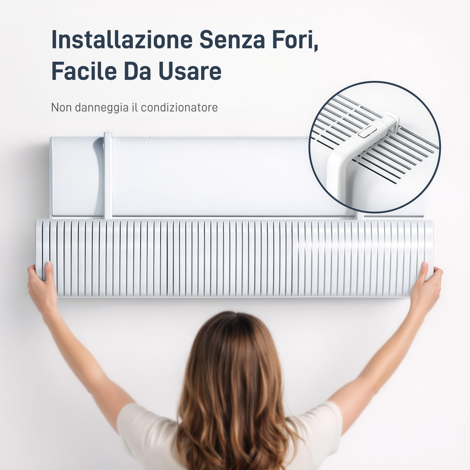Deflettore Condizionatore Universale, Deflettore Aria Condizionata Regolabile, Deviatore Aria Condizionatore Anti Diretto Blowing, Deflettore per Condizionatore per Ufficio e Casa