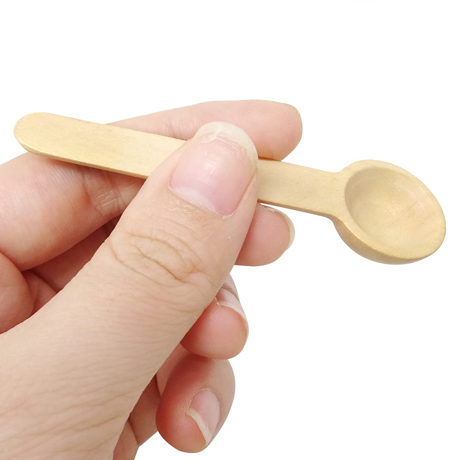 Honbay 30PC Mini Wooden Salt Spoons - 85mm Small Condiment Spoons For Spices, Coffee, Honey