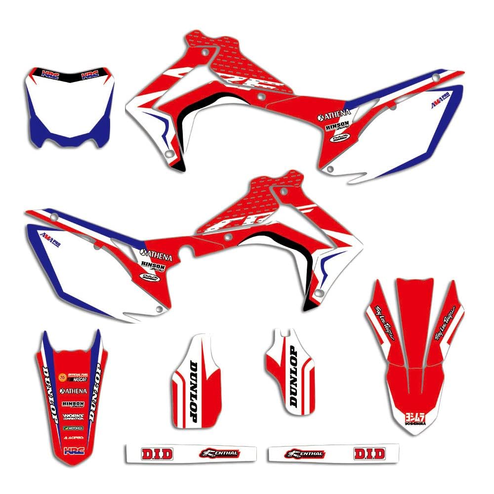 Adesivi Grafiche Compatibili con Honda crf250r crf 250 2014 2015 2016 2017 e crf450r crf 450 2013 2014 2015 2016