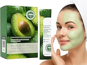 Avocado Face Mask Avocado Centella Foam Bubble Facial Mask for Deep Cleansing Face Pack, Remove Dark Circles, Pore Minimizer, Pimples Blackhead Remover Foam Mask for All Skin Type (1)