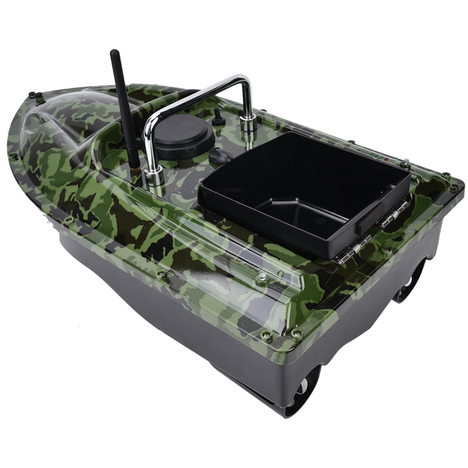 Fish Bait Boat, 500m Telecomando RC Esca da Pesca Bait Boat Wireless Night Fish Finder con Luce a LED(Unione Europea)