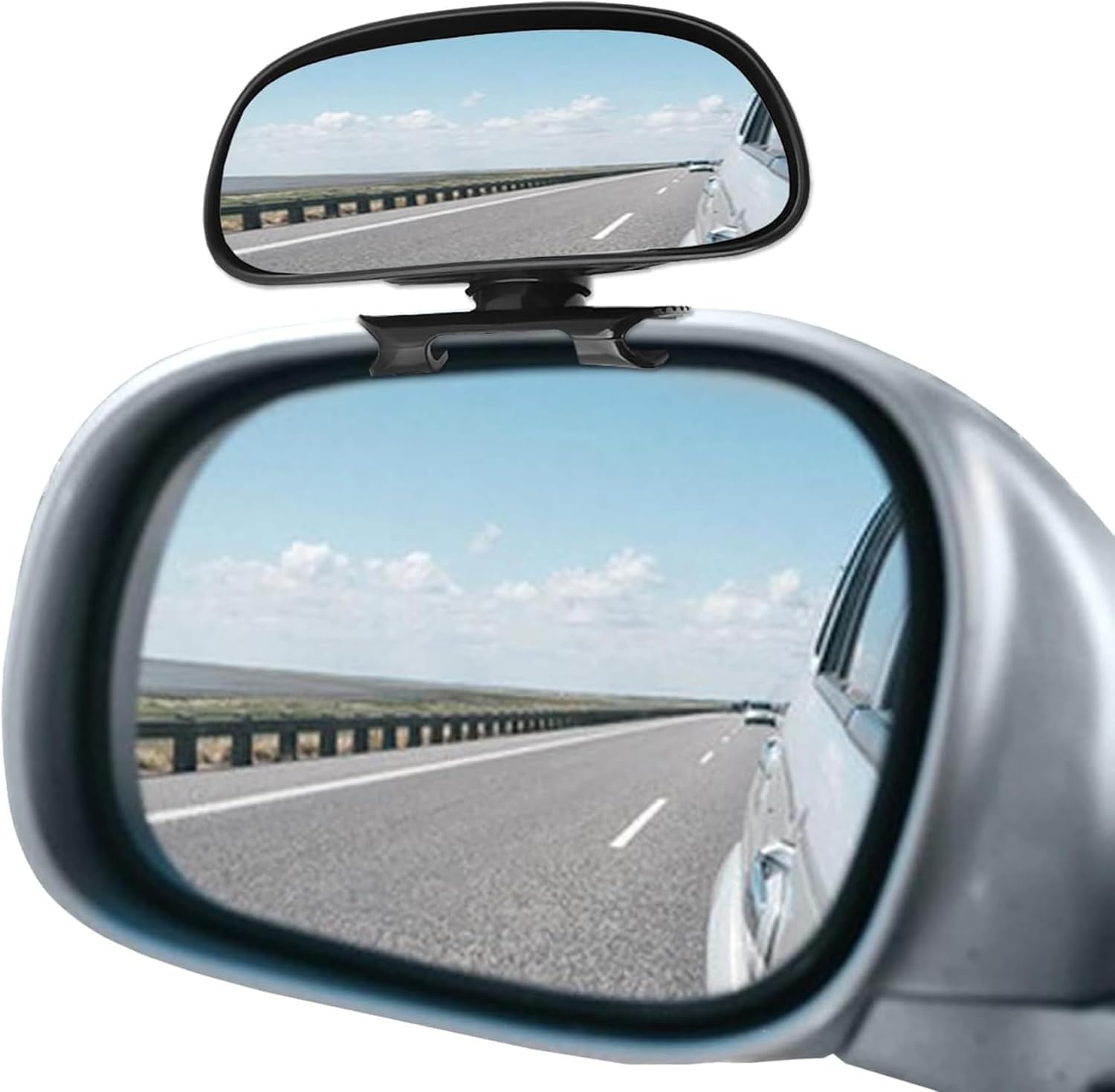 Miroir d'Angle Mort pour Voiture, Verre Convexe Rotatif Réglable à 360°, Miroir Latéral Universel pour Voiture, Camion, SUV (1 Pack)