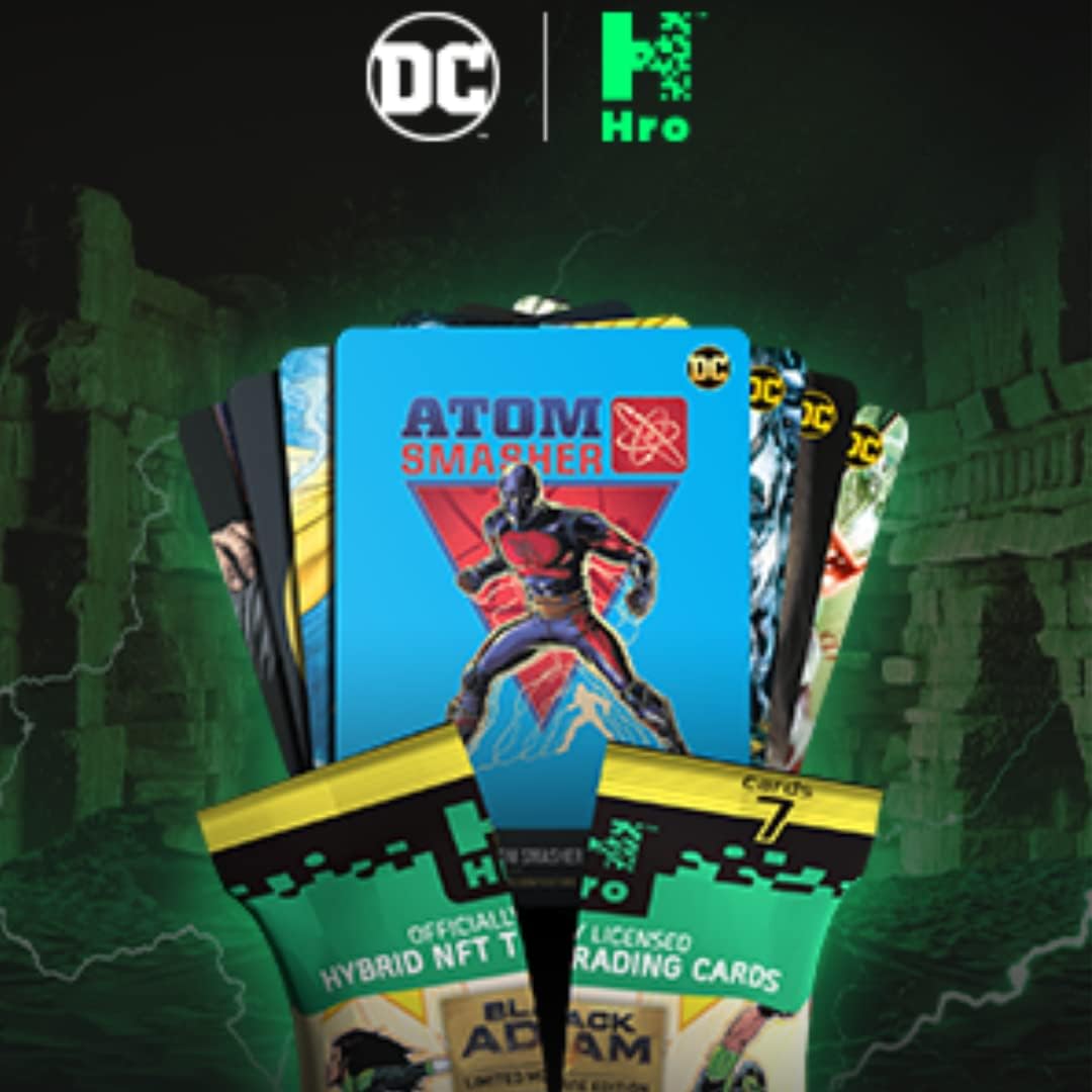 HRO DC Comics Unlock The Multiverse Chapter 2: Flowpack, Hybrid NFT, 7 Trading Cards Pack, Pack of 1