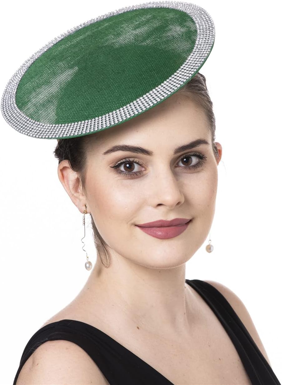 Lucky Leaf Women Girl Fascinators Hair Clip Hairpin Hat Feather Cocktail Wedding Tea Party Hat