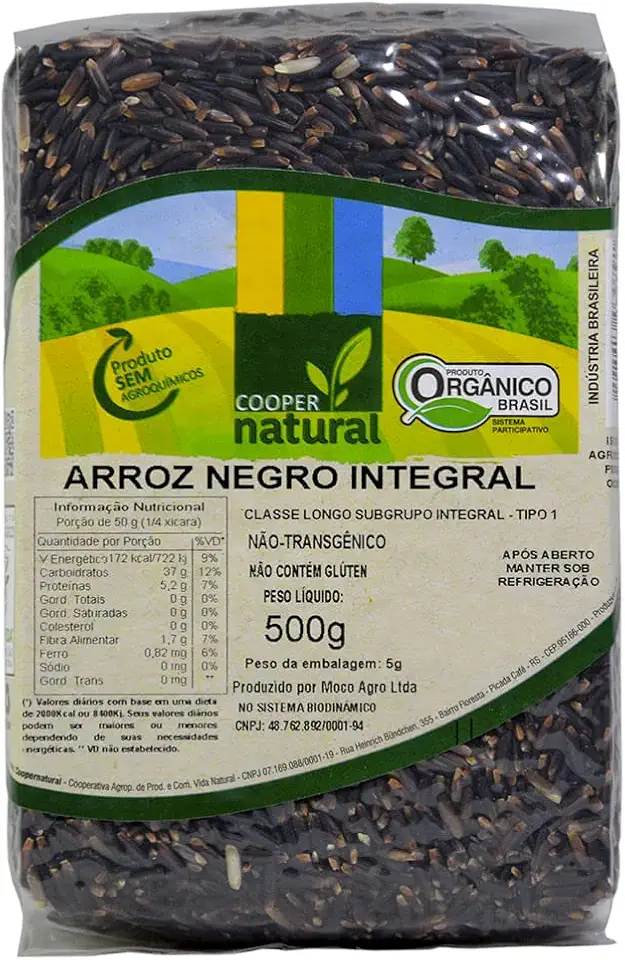 Arroz Negro Integral Orgânico: sabor intenso e nutrição completa