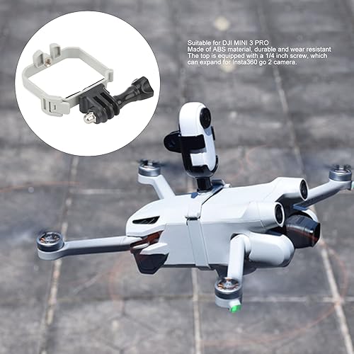 Miniatura 3 de Soporte de cámara de extensión superior, ABS 1.27 oz Extensión superior de montaje de cámara Pieza del adaptador para DJI MINI 3 Pro Drone Cámara