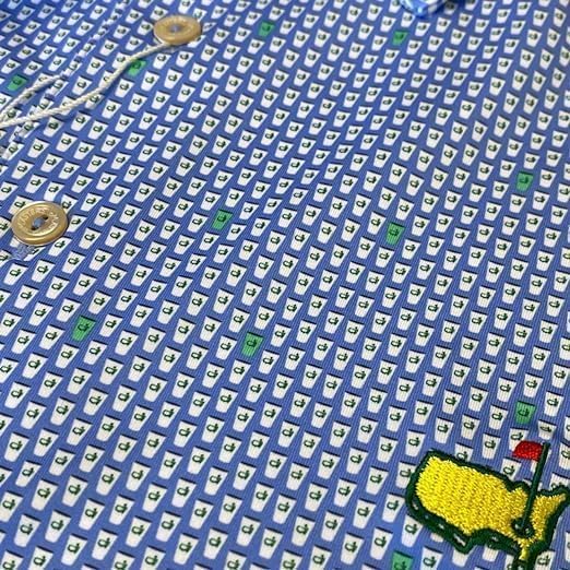 PETER MILLAR Masters Men's Concession Beer Cups Performance Tech Golf Polo Shirt - Image 5