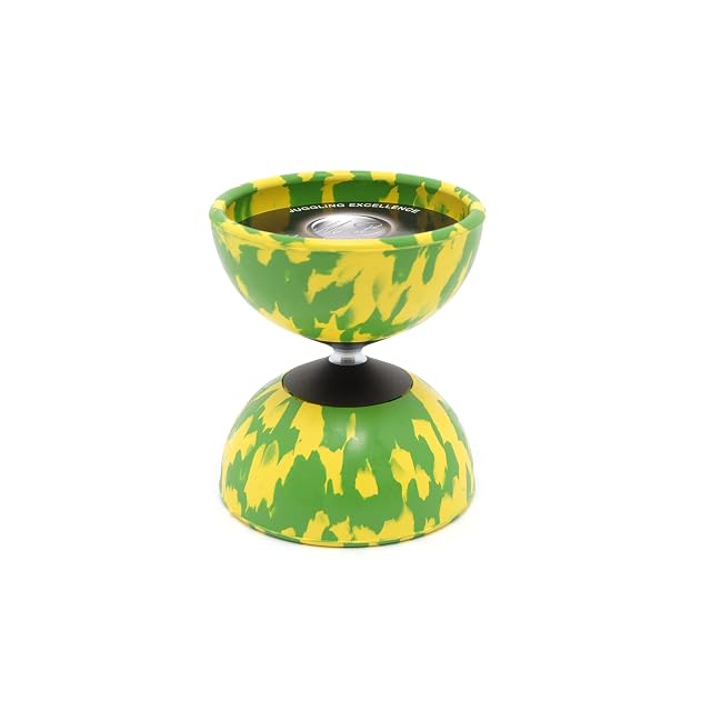 Diabolo - Mister Babache - Arlequín Mediano (Se Vende sin Varillas), Amarillo/Verde