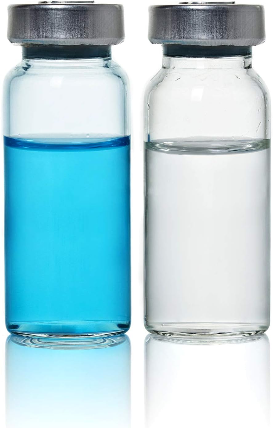 SHAOTONG 10ml Glass Vials for Injections - Transparent vial (A-10Pcs)