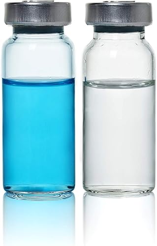 Botella de vidrio de 03fl oz con tapa Vial transparente B-10 piezas