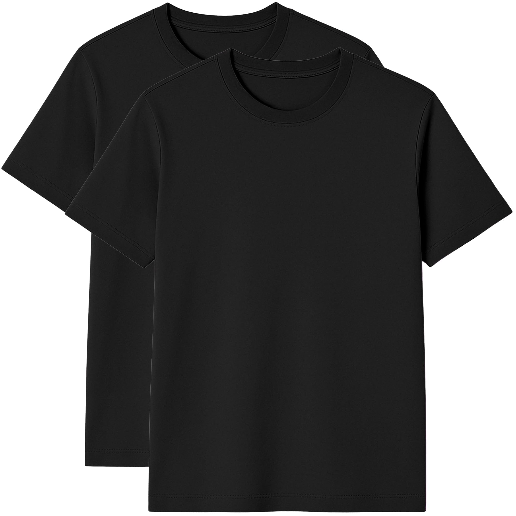 Modesta T-Shirts Basiques Homme Coton Bio Lot de 2 Tailles S-3XL