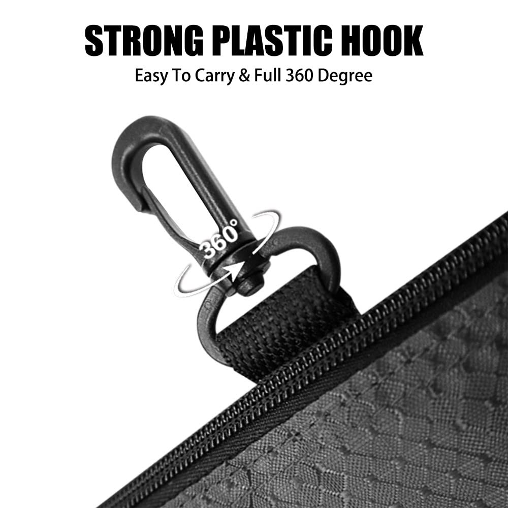 DONGKER Tasca Golf,Borsa Pallina da Golf con Chiusura Cerniera e Gancio per Ingranaggi per Esterni
