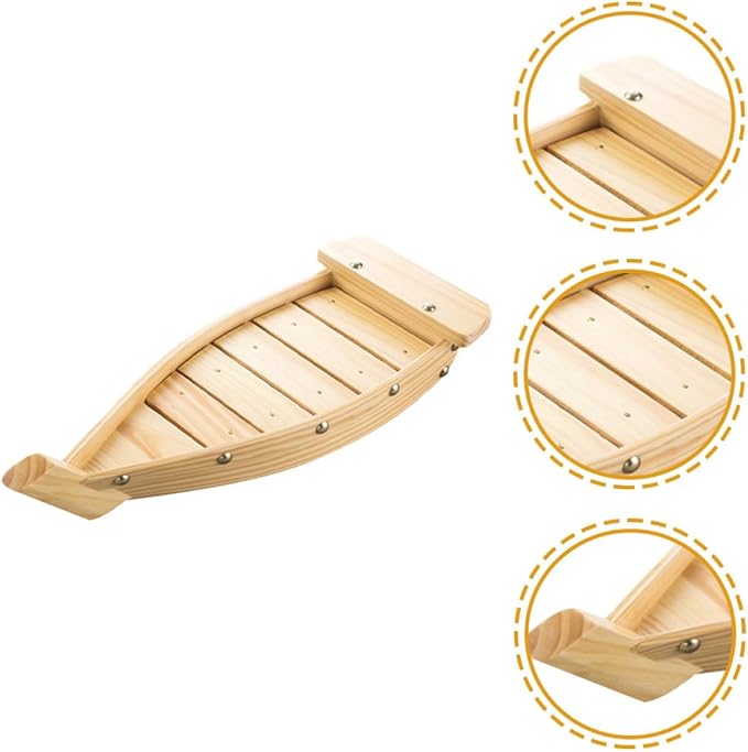 Bandeja de Madera para Servir Sushi 37cm miniatura 9