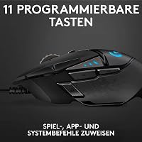 Mouse de gaming cu fir Logitech G502 HERO, 25 600 DPI, RGB, 11 butoane - negru 5
