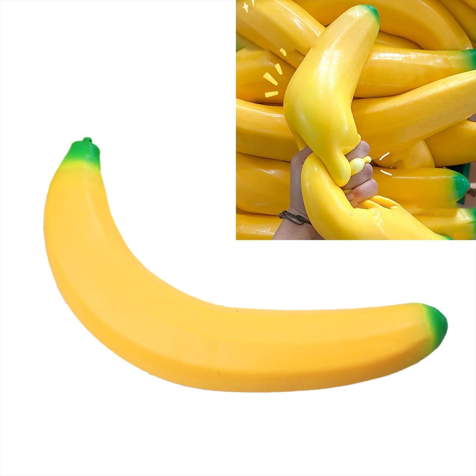 Stampo Frutta Realistica Banana, Giocattoli Sensoriali Morbidi E Non Appiccicosi, Gioco Antistress Banana Da Spremere, Per Adulti Ragazzi Bambini Premi Per Festa Di Classe Riempiscatole Compleanno