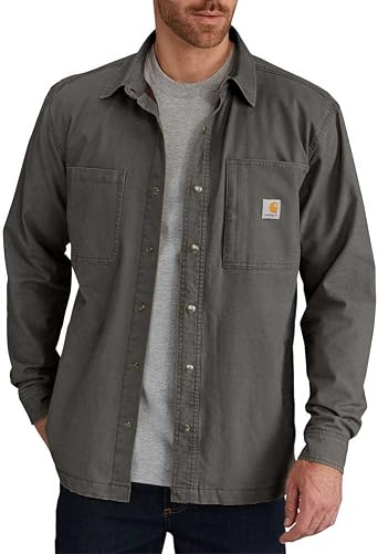 Carhartt Mens Rugged Flex Rigby Shirt Jacket