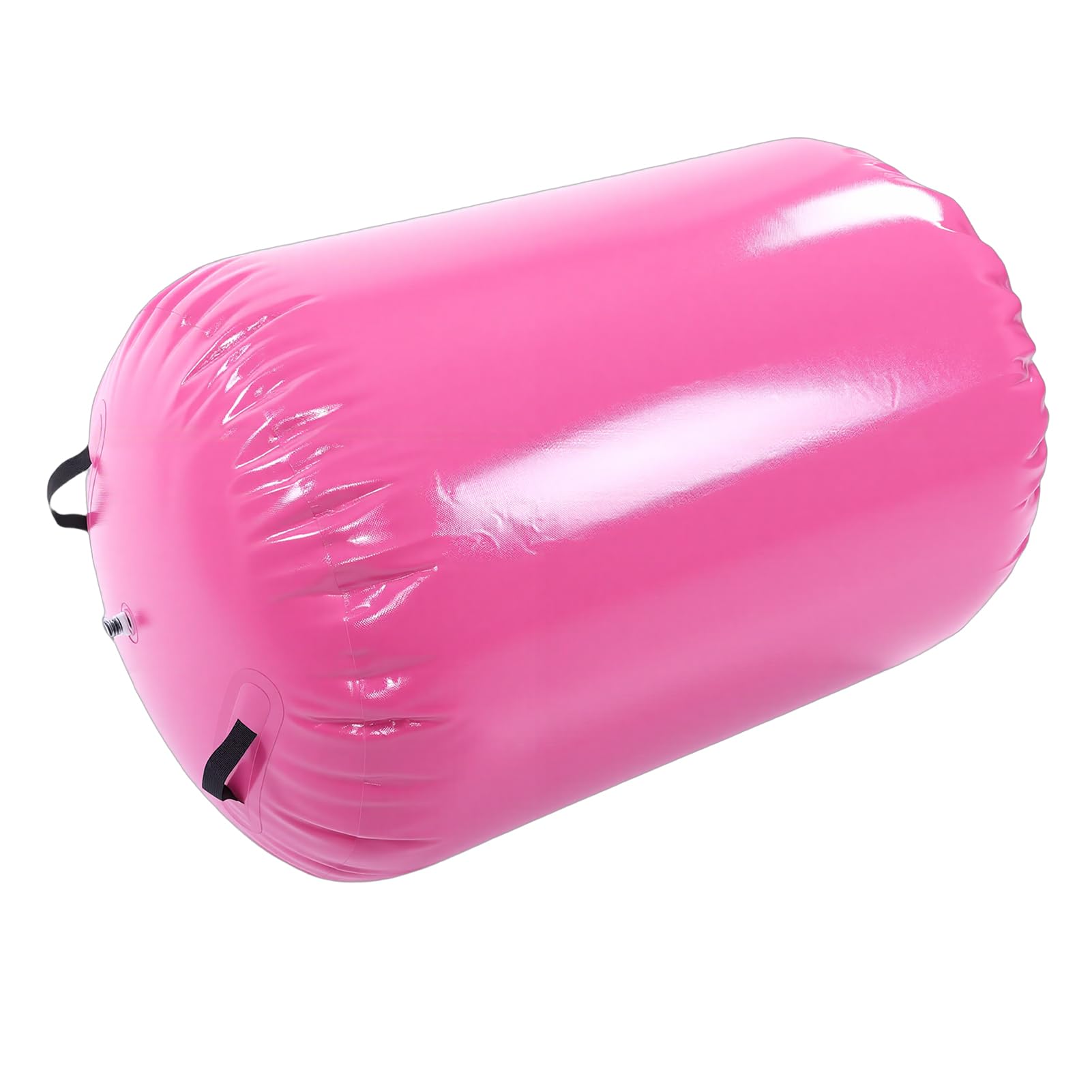 Generic Nadmuchiwany Wałek Gimnastyczny z ręczną pompką do Rozwijania Umiejętności Cheerleaderek i Siłowni 0,7 X 0,9 M (PINK)