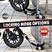 AKM Bike Lock Chain Lock 120cm/4ft Heavy Duty Durable 10mm Thick Ring Anti-Theft Bicycle Chain Lock with 4Keys Security 16mm U Lock Disc Lock for Bicycle,Moped,Scooter,Motorcycle