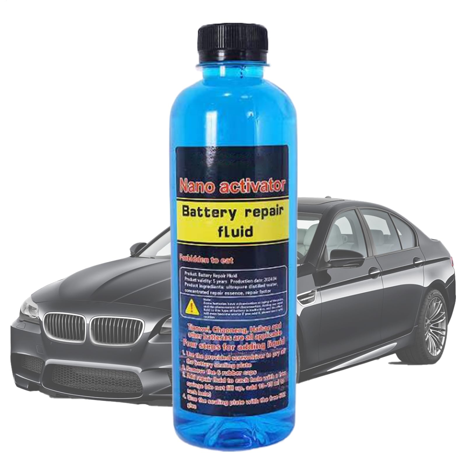 Solution pour la réparation de Batteries - 500 ML de Liquide de Restauration de Batterie et de désulfateur - pour Automobile, véhicules, mécanique, intérieur et extérieur