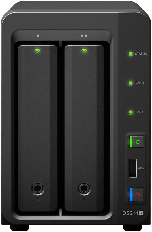 Synology DS214+ NAS 2 Bay Diskless SATA USB 3.0 Disk Station