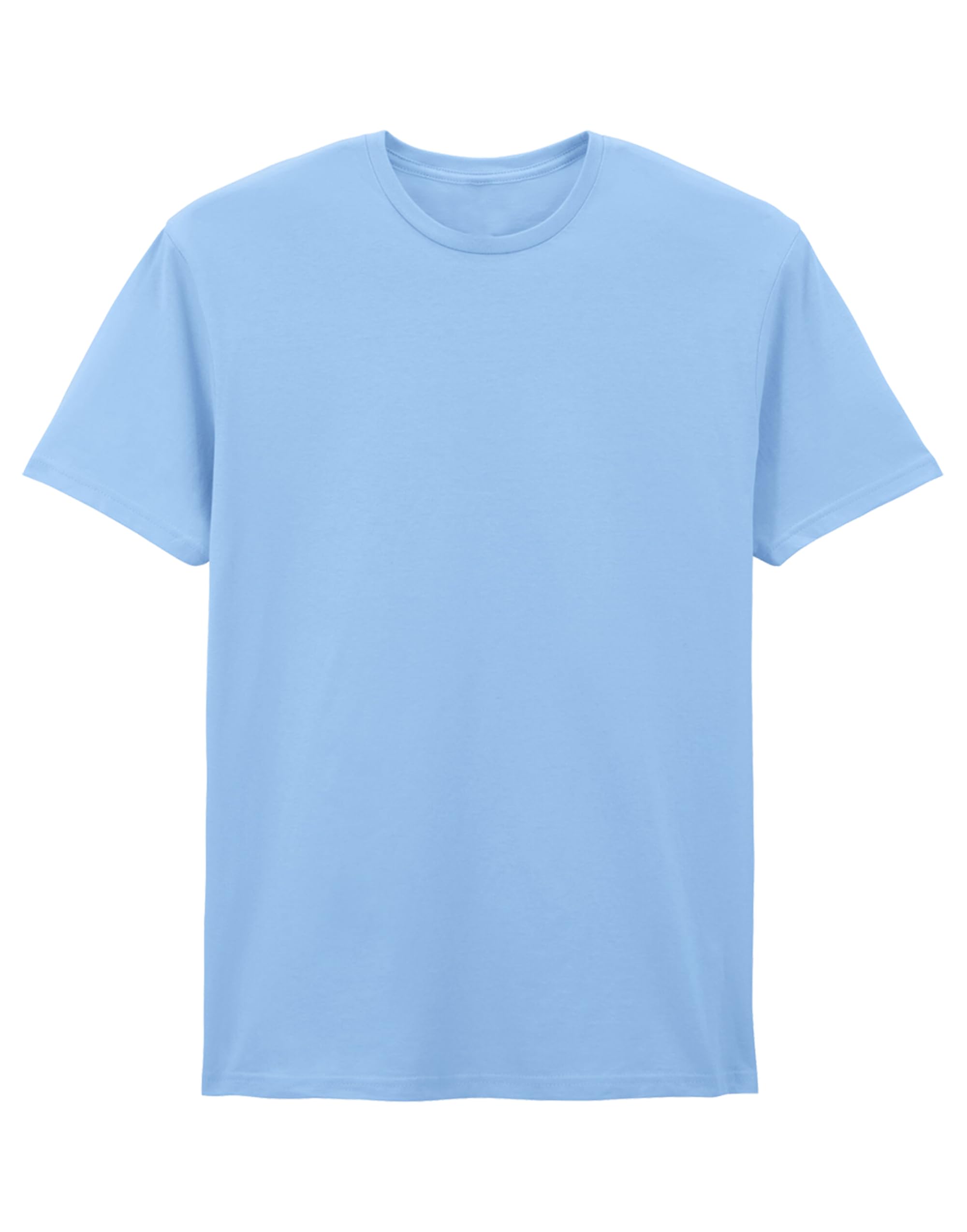 COOZO Softstyle Short Sleeve T-Shirt for Men - Light Blue - 4XL