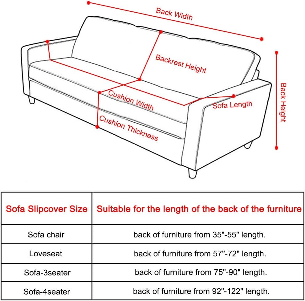 uxcell Stretch Sofa Cover Tie-dye Craft Graffiti Printed Couch Slipcovers Elastic Furniture for Sofas Armchair with One Pillowcase Blue X-Large