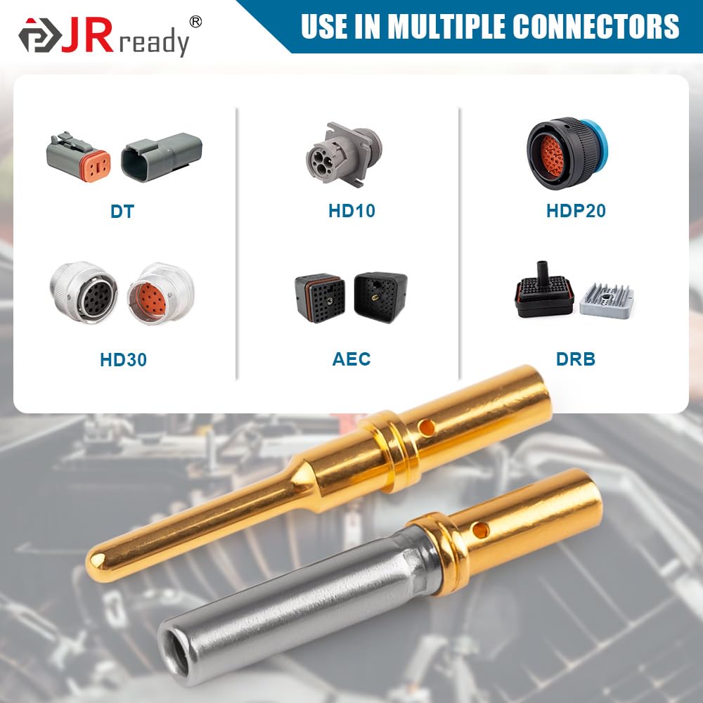 JRready ST6255 Deutsch Stamped Contacts DT Connector Terminal Kit Size - View #3