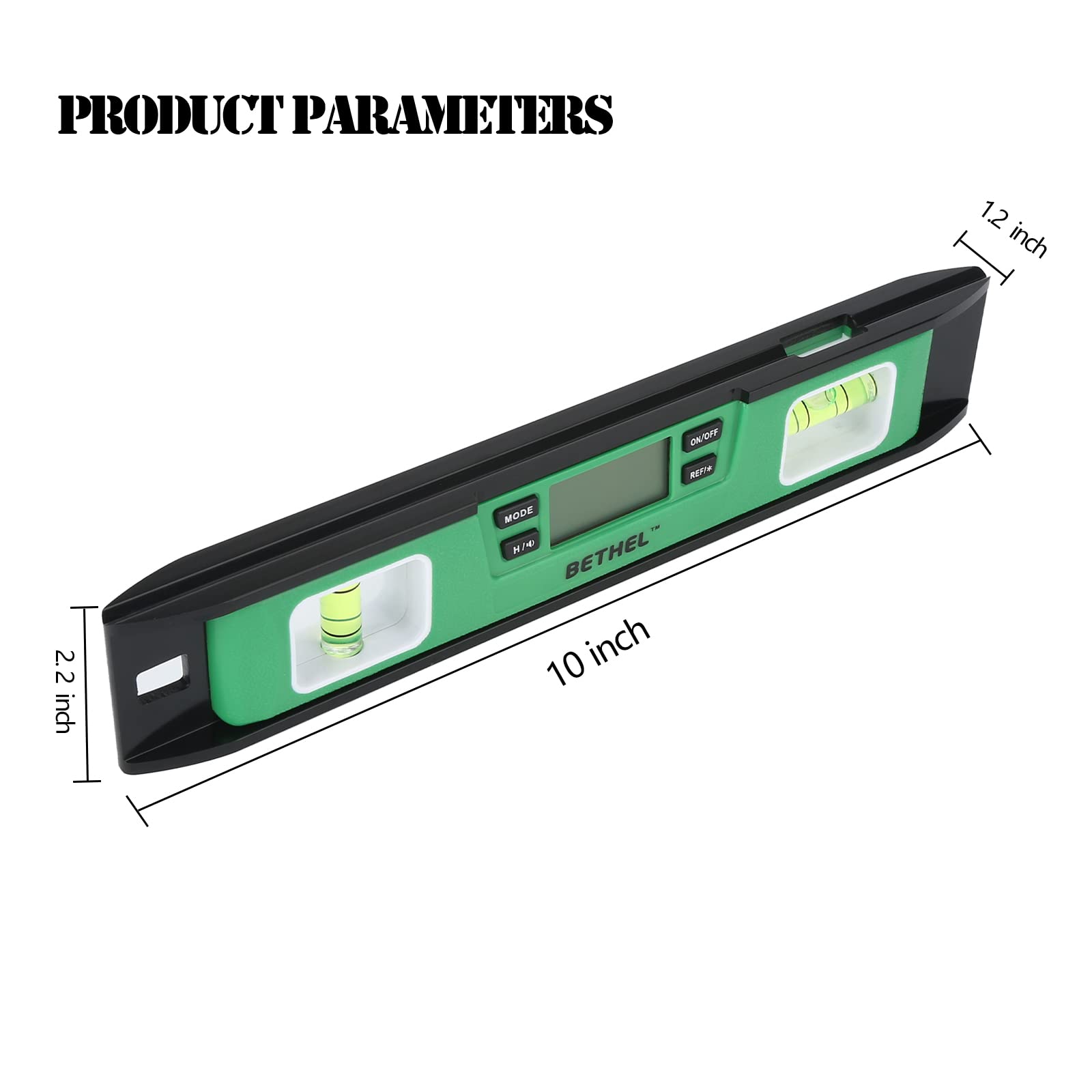 Digital Torpedo Level - 10 Inch, Magnetic, Audio -7