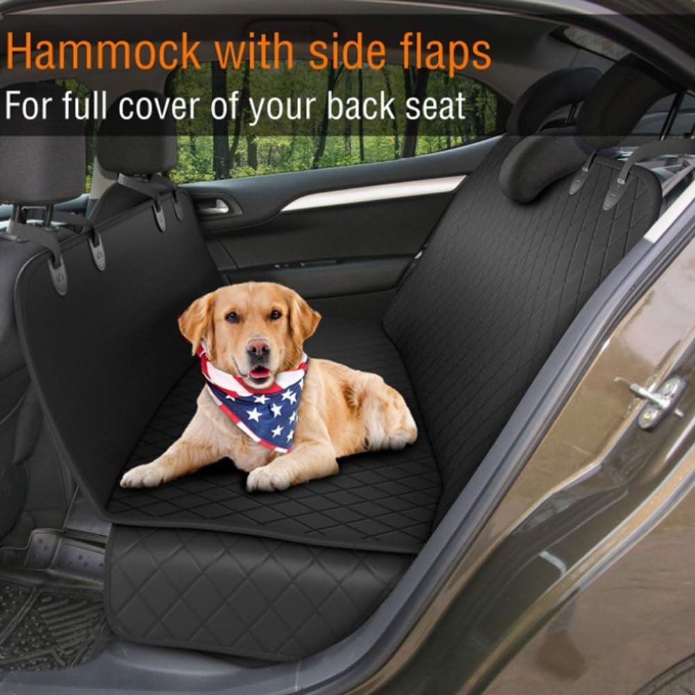 Funda Asiento Coche Perro Funda de asiento de coche para perro, hamaca para perro, manta para coche, funda para la parte trasera, Protector de coche para perro, 147x137cm Cubre Asientos Coche Perro
