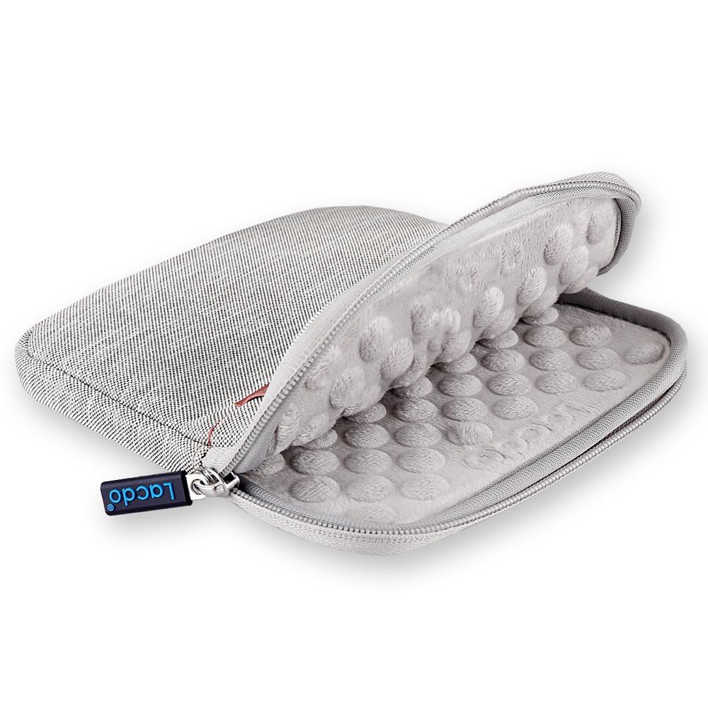 Lacdo Custodia Porta CD-DVD Borsa per HP Unità, Asus ZenDrive, Dell DW316, LG Samsung Apple Md564zm USB 2.0 SuperDrive Masterizzatore Blu-ray Portable Disco Rigido Antiurto e impermeabile, Grigio