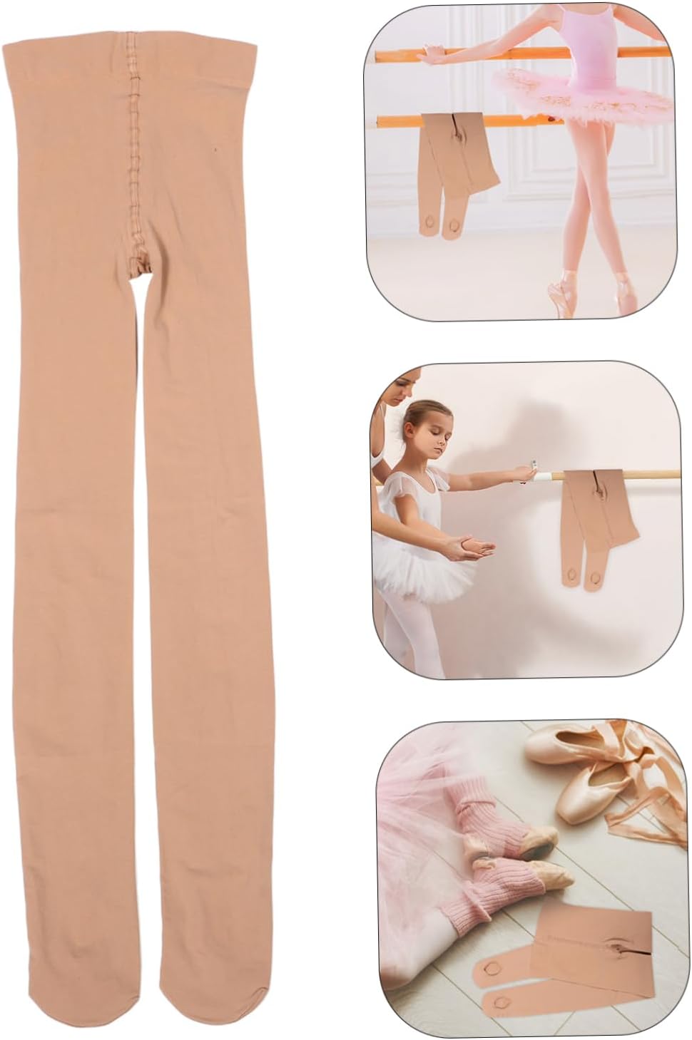 CALLARON Girls Soft Convertible Ballet Leggings Tights for Boy Girl Socks Designed for Boy Girl for Ballet and Dance Practices Leg Lines Color Design
